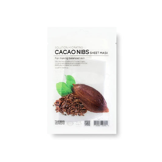 TENZERO SOLUTION HYDRATING CACAO SHEET MASK