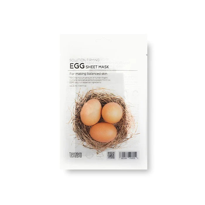 TENZERO SOLUTION FIRMING EGG SHEET MASK